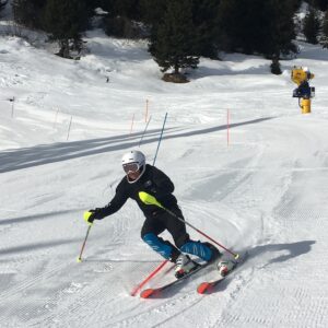 skier at the ski race camp Switzerland