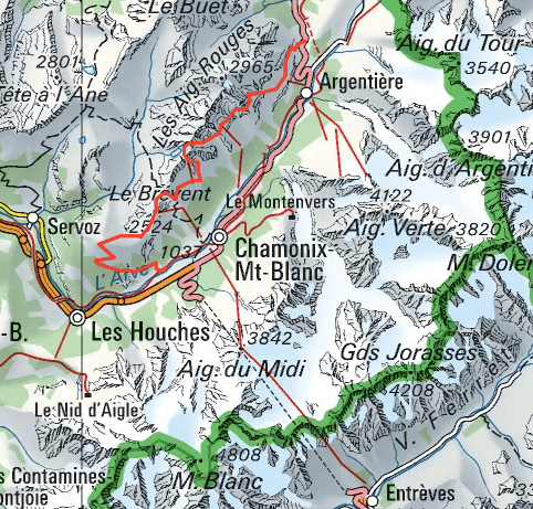 Chamonix Hütte zu Hütte Wanderweg