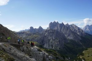 Wandern rund um den Tre Cime di Lavaredo in Italien