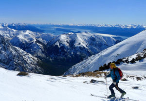 backcountry, ski touring guide Bariloche touring Refugio Frey, Bariloche with Patagoniatiptop