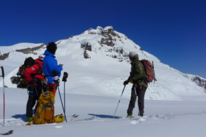 Skitouring up to Cerro Tronador in Bariloche