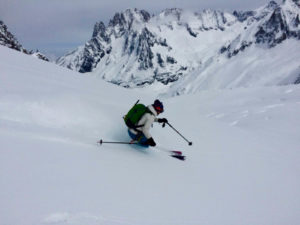ski touring in the alps