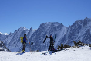 great day on our chamoinx ski touring weekend