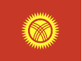 the flag from kyrgyzstan
