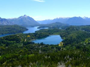 view to nahuel huapi lake in bariloche