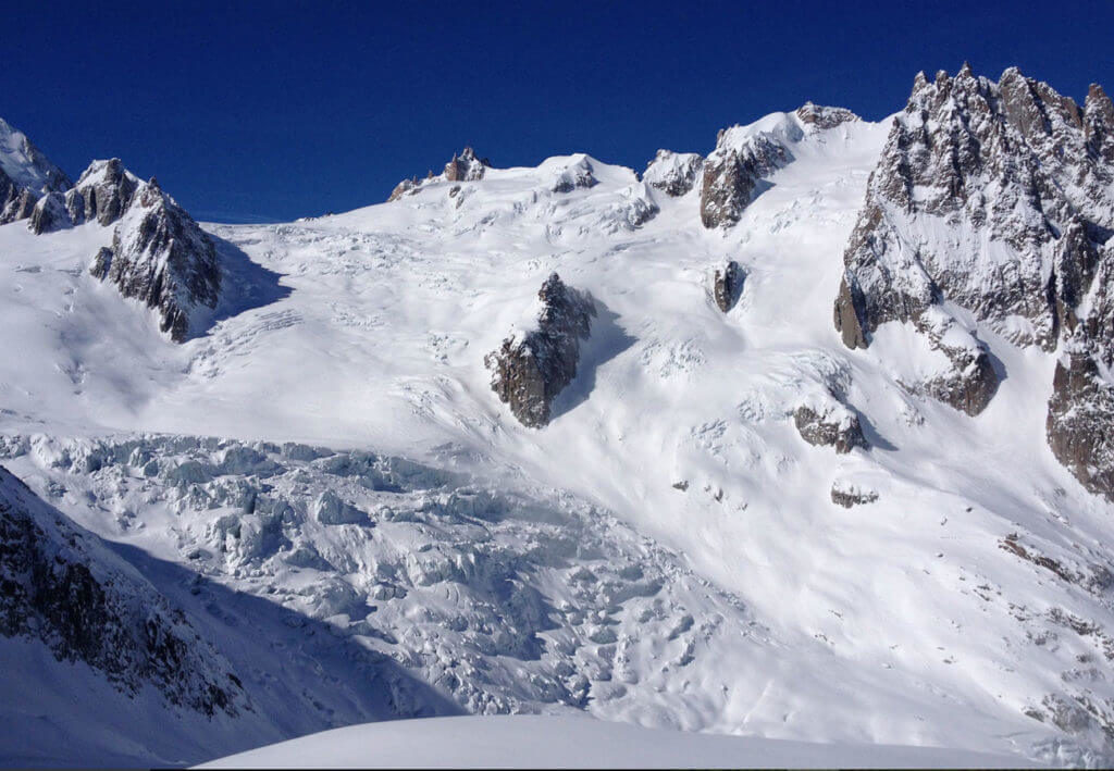 the vallee blanche in Chamonix
