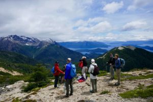 Hiking with above Bariloche in Patagonia