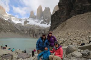 Hiking in Torres del Paine National Park in Chile