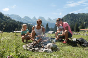 family barbecue at gamplüt