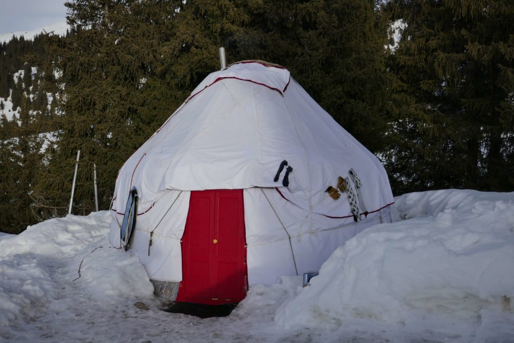 the yurt for our skitouring adventure in Kirgistan