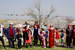 spring festival in Kyrgyzstan after our skitouring week