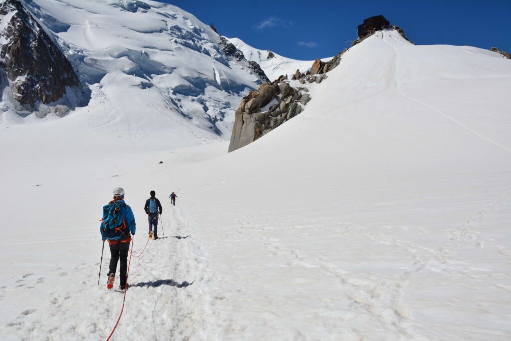 Bergsteigen-Chamonix-Gletscher-Kurs