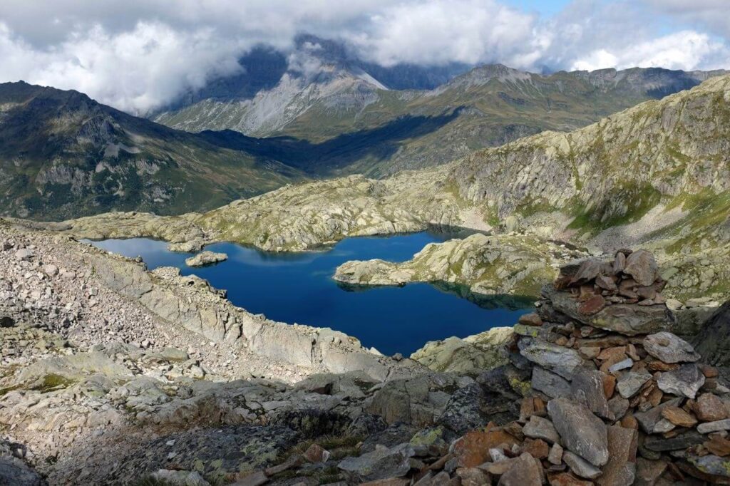 Mountain lake Chamonix