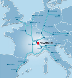 Map of Chamonix