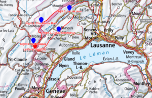 Map Jura cross-country skiing